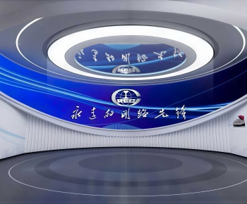 Modern Exhibition Hall-ID:636884933