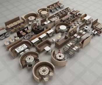 Modern Dining Table And Chairs-ID:427365061