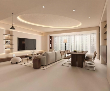 Modern A Living Room-ID:615144977