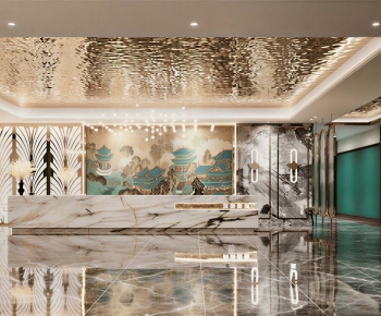New Chinese Style Lobby Hall-ID:913834103