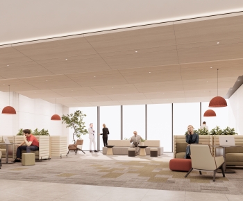 Modern Office Rest Area-ID:614392041