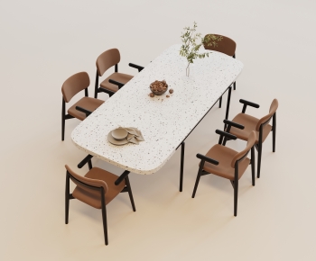Modern Dining Table And Chairs-ID:275496016