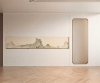 New Chinese Style TV Wall-ID:816231978