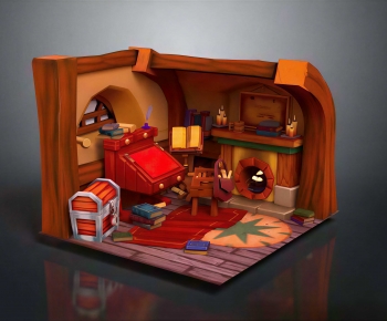 Modern A Living Room-ID:821621894