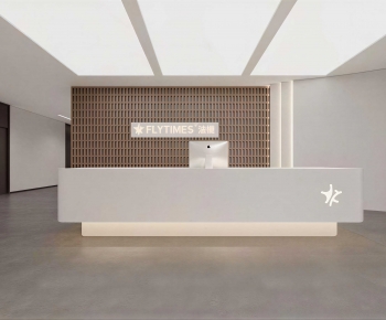 Modern Office Reception Desk-ID:342889071