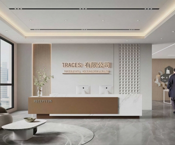Modern Office Reception Desk-ID:786911011