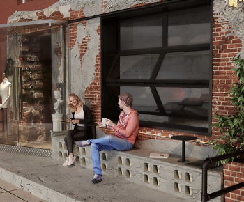 Industrial Style Facade Element-ID:142493015