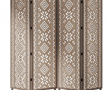 New Chinese Style Wooden Screen Partition-ID:804074056