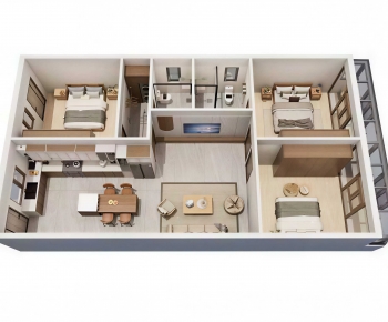 Modern A Bird's-eye View Of Home Decoration-ID:635936984