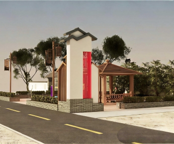 New Chinese Style Courtyard/landscape-ID:807545909