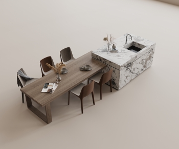 Modern Dining Table And Chairs-ID:689943083