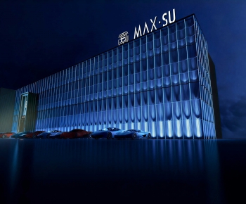 Modern Appearance Of Commercial Building-ID:553579096