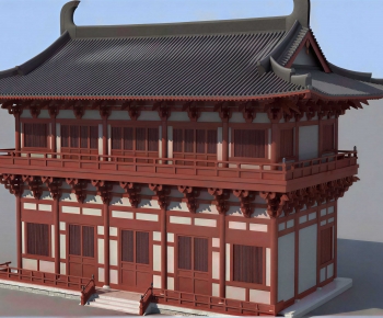 Chinese Style Ancient Architectural Buildings-ID:490938901