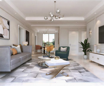 Modern A Living Room-ID:523684983