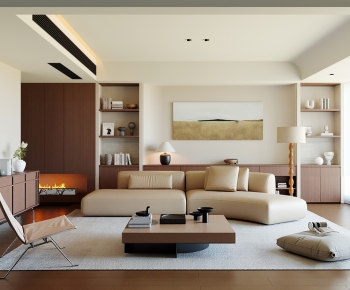 Modern A Living Room-ID:540602923