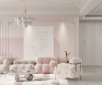 French Style A Living Room-ID:241915943