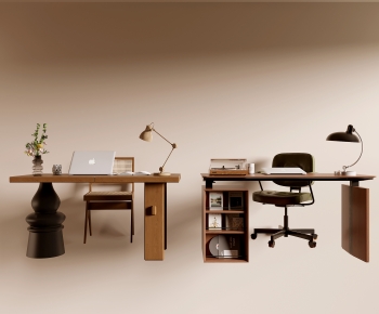 Modern Computer Desk And Chair-ID:720745096