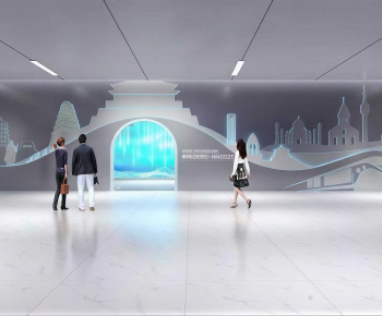 Modern Exhibition Hall-ID:360522033