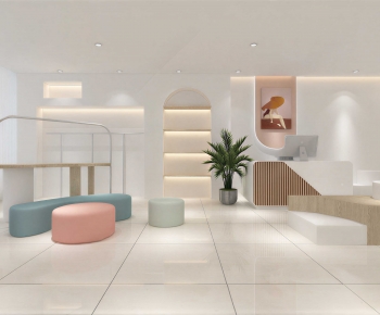 Modern Office Reception Desk-ID:166049022