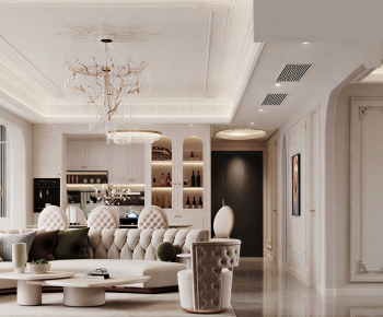 Simple European Style A Living Room-ID:765325076