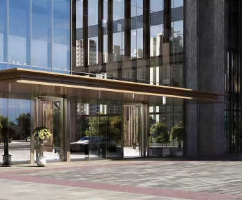 Modern Facade Element-ID:965276967