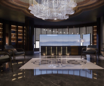 New Chinese Style Lobby Hall-ID:376446964