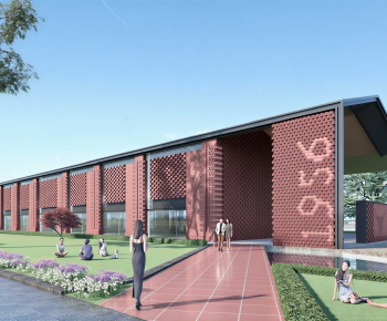 Modern Public Building-ID:735205893