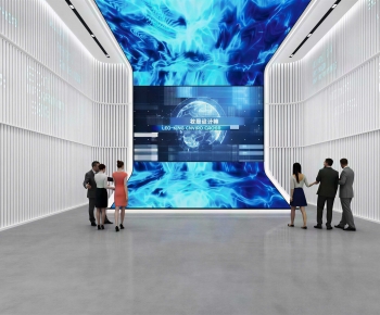 Modern Exhibition Hall-ID:506197932