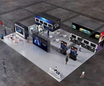 Modern Exhibition Hall-ID:488754036