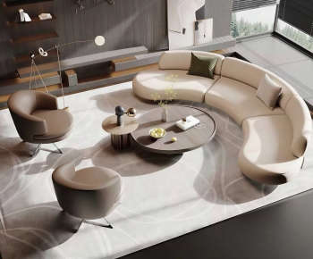 Modern Curved Sofa-ID:196890858