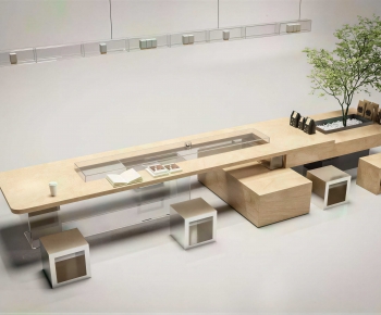 Modern Computer Desk And Chair-ID:448630092