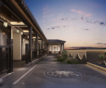 New Chinese Style Courtyard/landscape-ID:512909895
