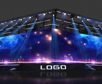 Modern Exhibition Hall-ID:343631031