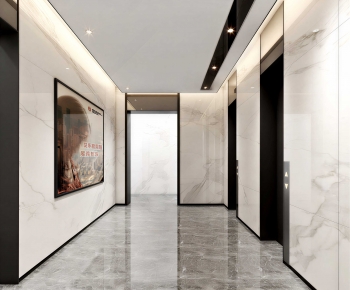 Modern Corridor/elevator Hall-ID:505481965