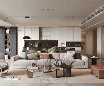 Modern A Living Room-ID:998641012