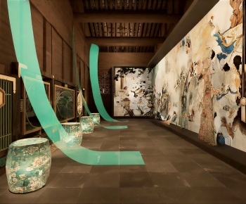 New Chinese Style Exhibition Hall-ID:571840054