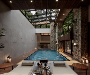 Modern Swimming Pool-ID:713296893
