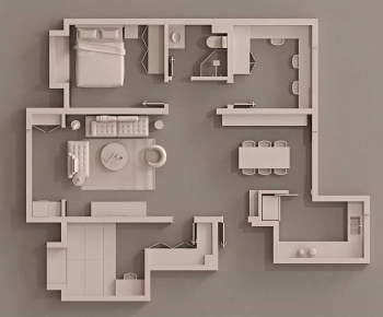 Modern A Bird's-eye View Of Home Decoration-ID:456218963