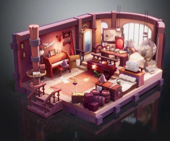 Modern Cartoon House-ID:791497957