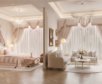 French Style Girl's Room Daughter's Room-ID:572628977