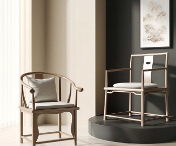 New Chinese Style Lounge Chair-ID:553868067