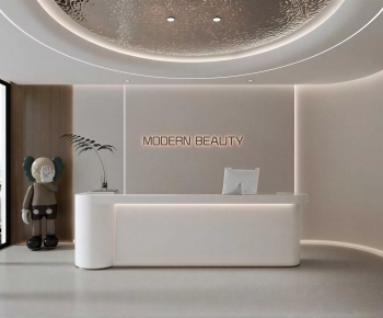 Modern Office Reception Desk-ID:893179895