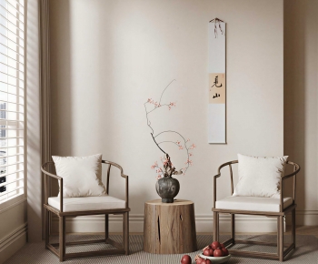 New Chinese Style Lounge Chair-ID:370836973