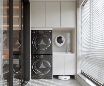 Modern Laundry Cabinet-ID:920025112