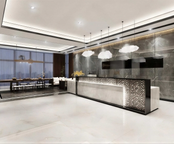 Modern Office Reception Desk-ID:506763945