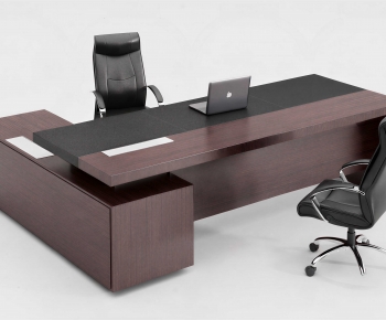 Modern Office Desk And Chair-ID:624172939