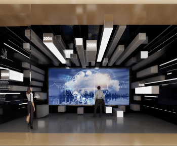 Modern Exhibition Hall-ID:364514114