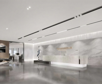 Modern Office Reception Desk-ID:454199083