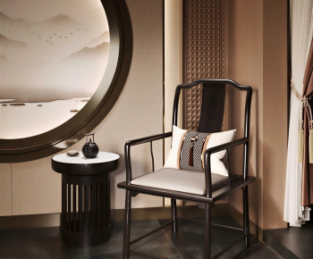 New Chinese Style Lounge Chair-ID:543853047