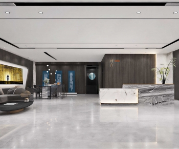 Modern Office Reception Desk-ID:443393951